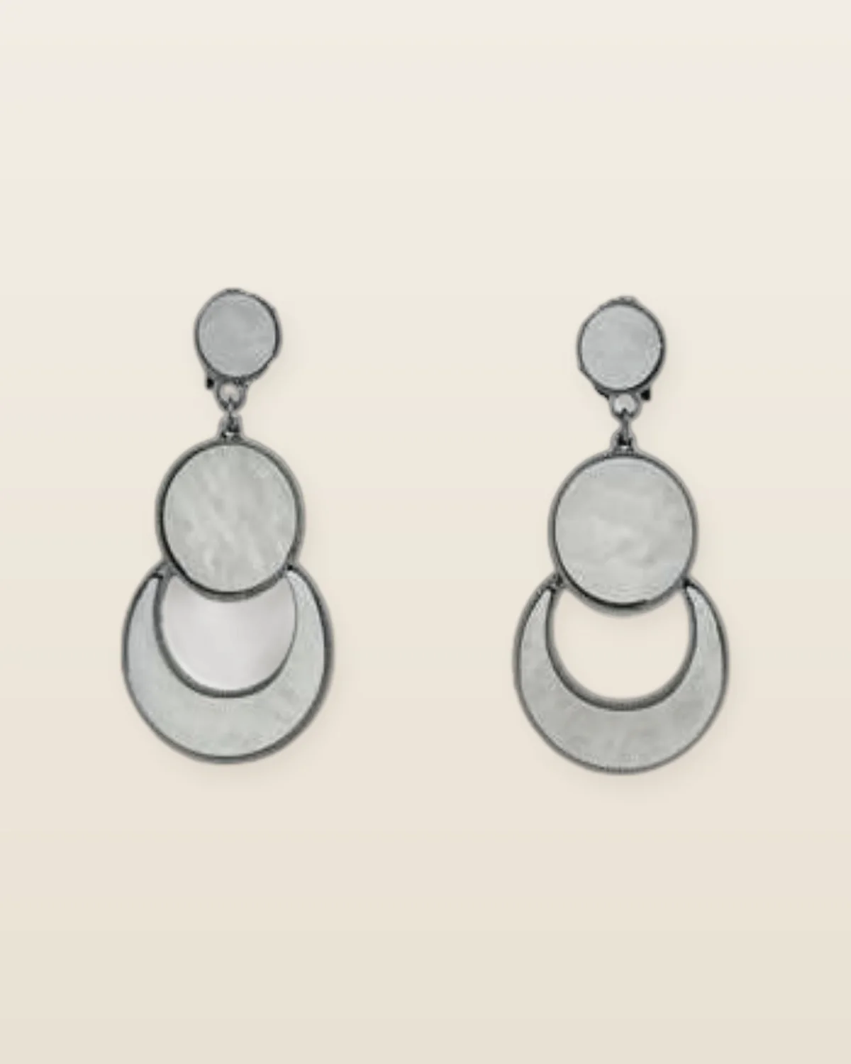Chandni Earrings, silver