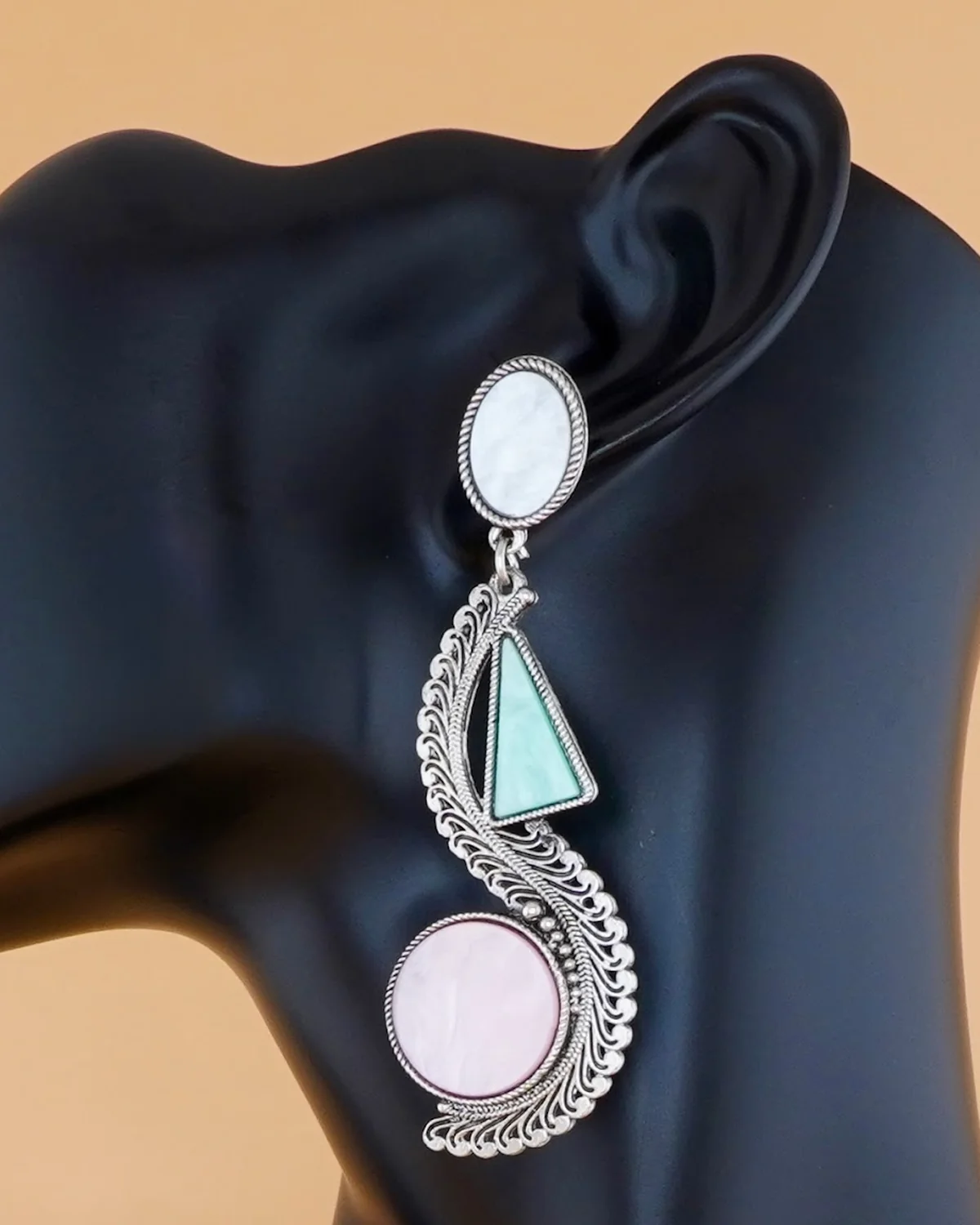 Leela Earrings, silver