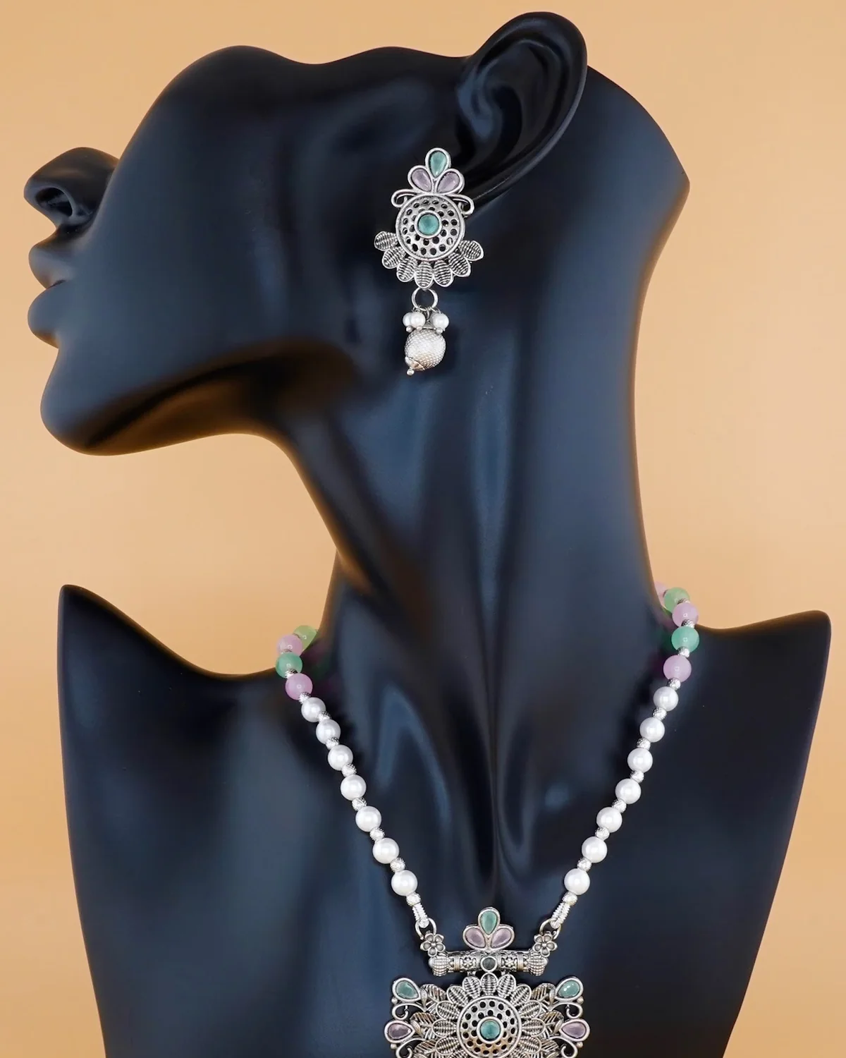 Mumbai Mandala Set, silver