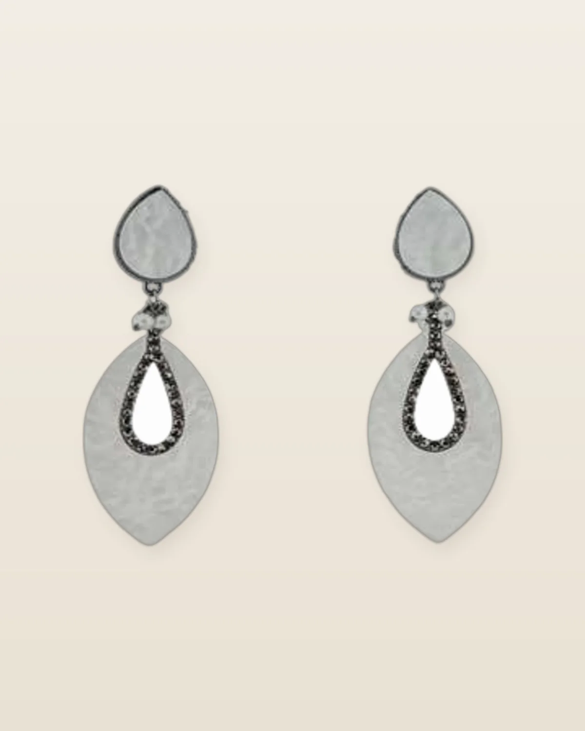 Roshan Earrings, silver