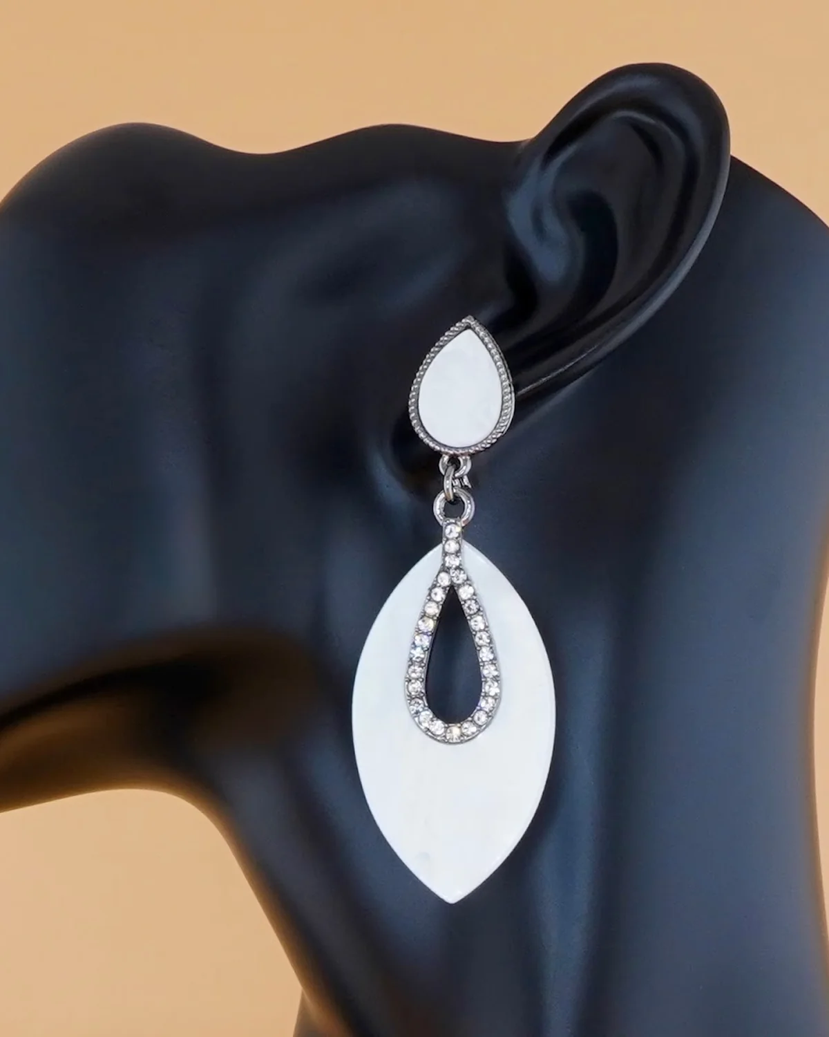 Roshan Earrings, silver